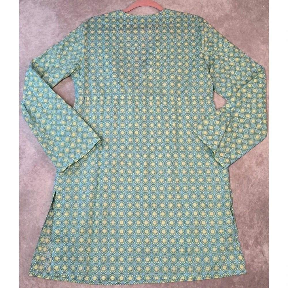 Victorias Secret Womens ML Turquoise Green Swimsuit Coverup Empire Waist Light